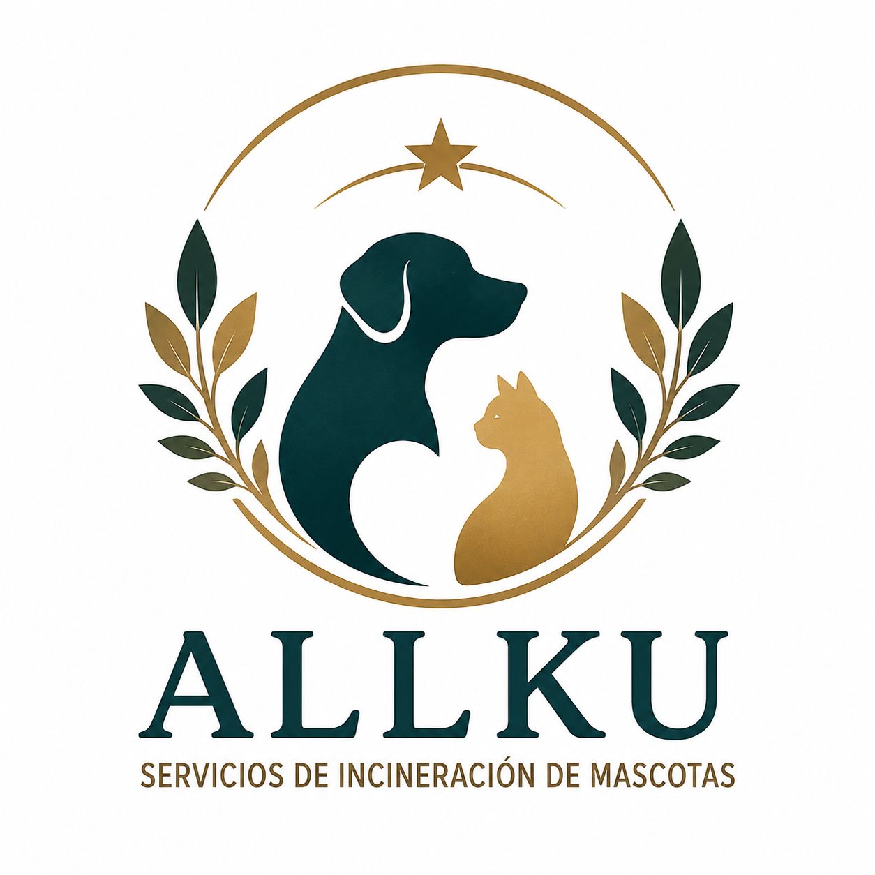 Logo ALLKU · Servicios de incineración de mascotas