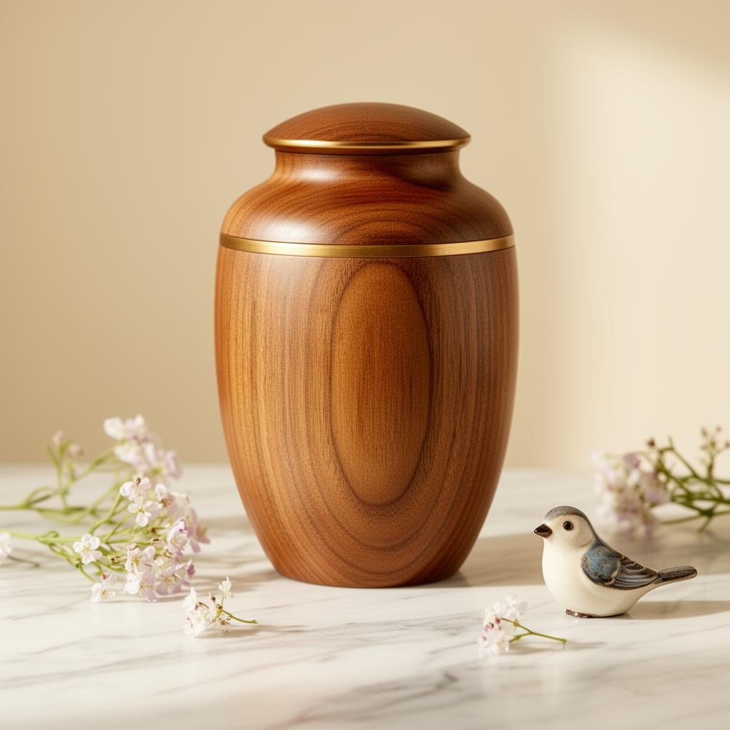 Urna memorial de madera